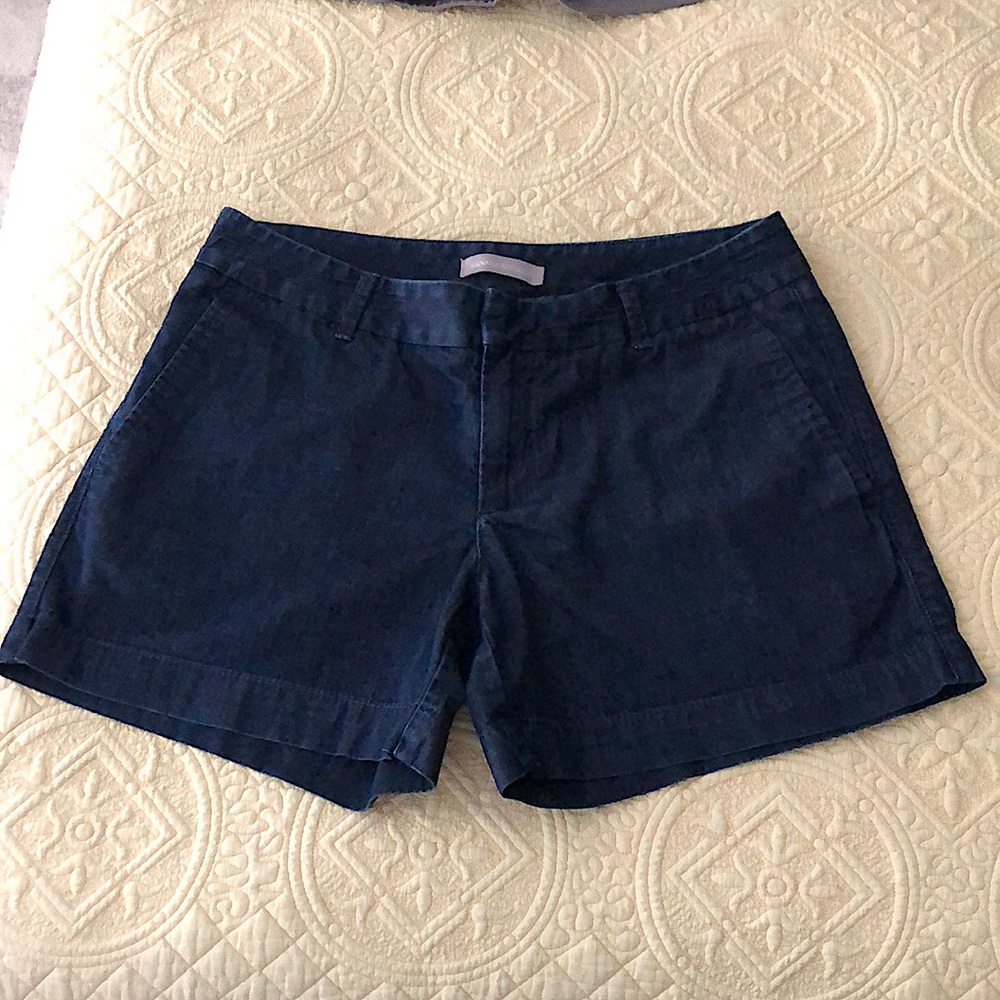 Banana Republic Cotton Dark Chambray Shorts